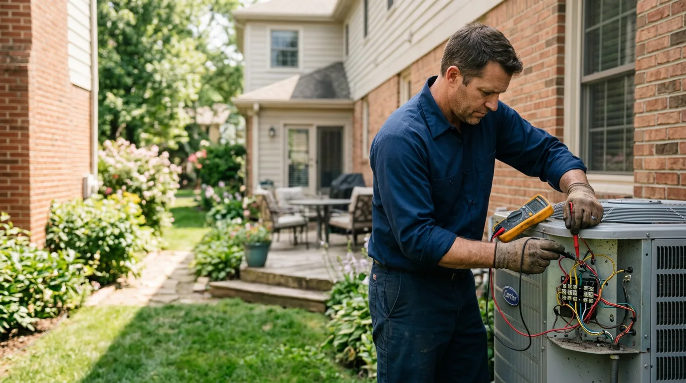 HVAC technician working near Waka, TX